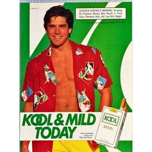 Kool Milds Cigarette Today Vintage Print Ad 1989